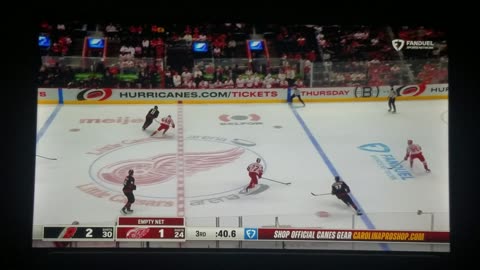 CAR vs DET - Hurricanes Win 2-1