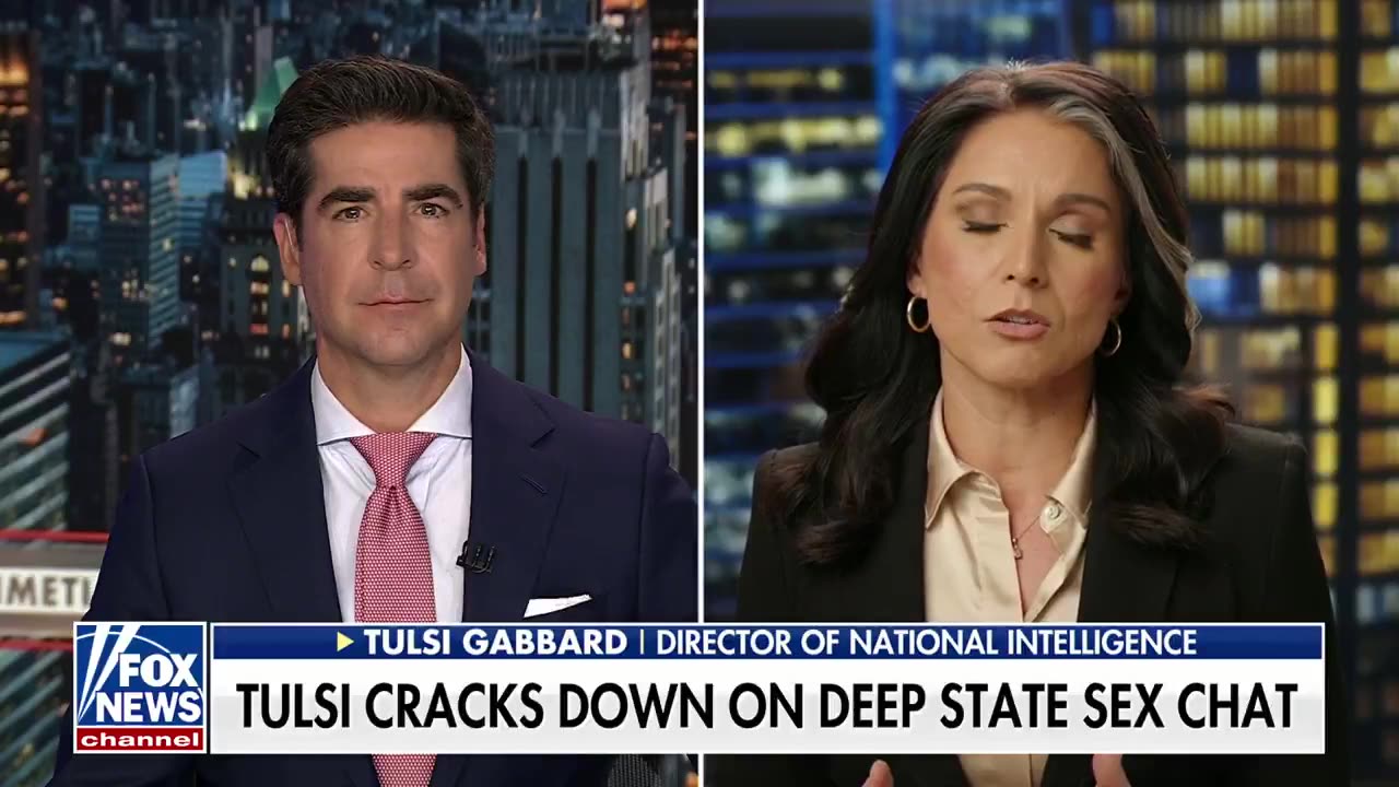 Jesse Watters 🚩 PERVERSE DEEP STATE SEX CHAT EXPOSED 🚩 Tulsi Gabbard