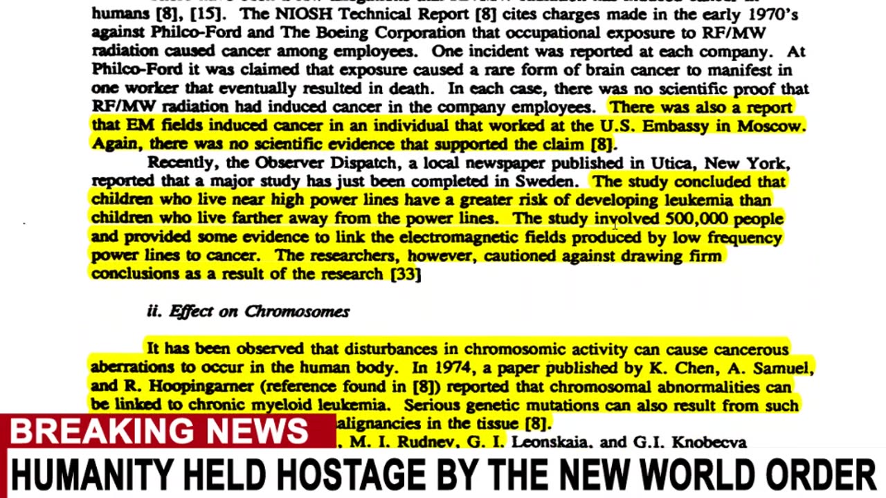 EXPLOSIVE MILITARY DOCUMENT SHOWS THE TRUE EFFECTS OF 5G....