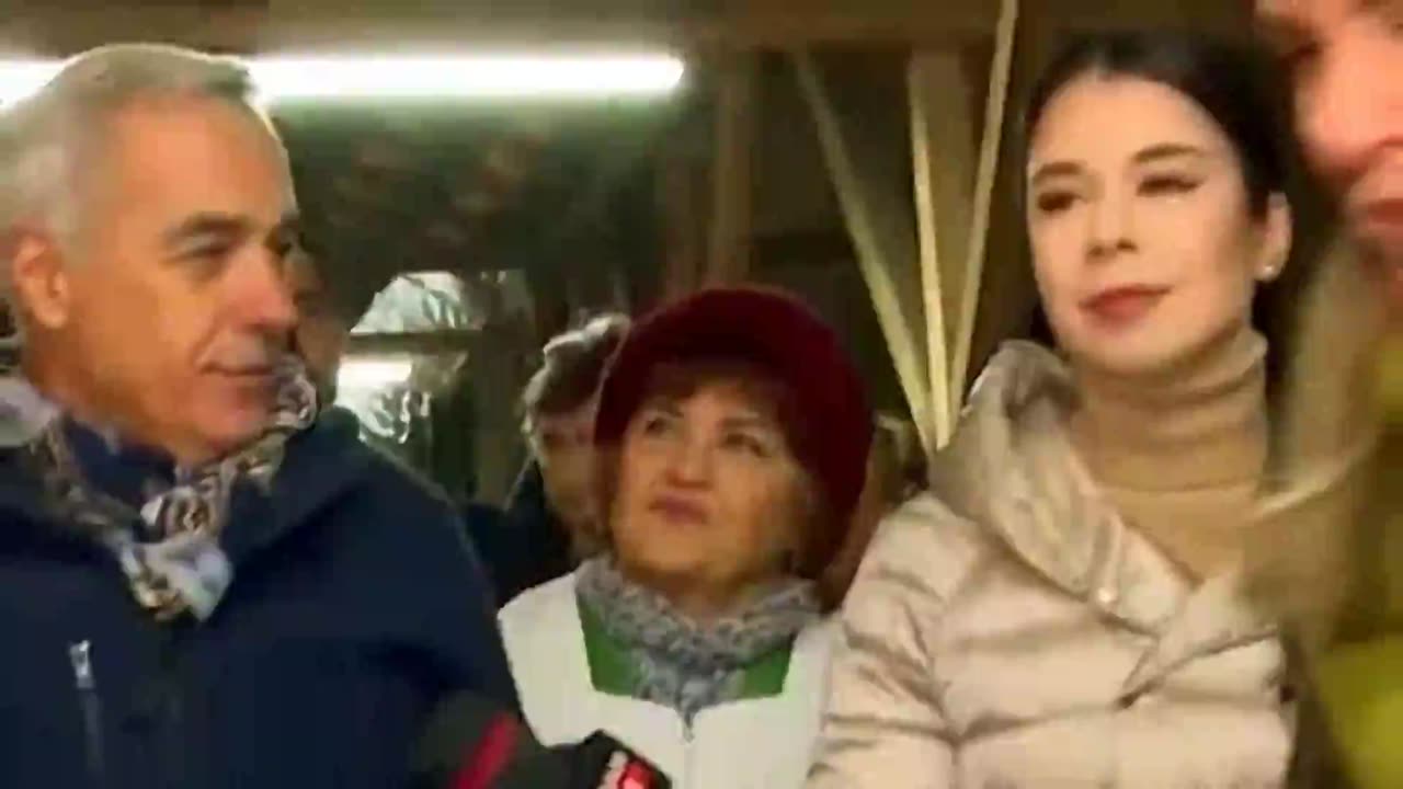 Romanian President Georgescu Calin and wife Cristela HyperMarket Boycott in Bucharest 🧺