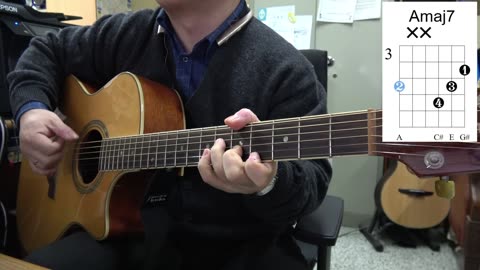 선물 - 멜로망스, guitar cover, chord diagram