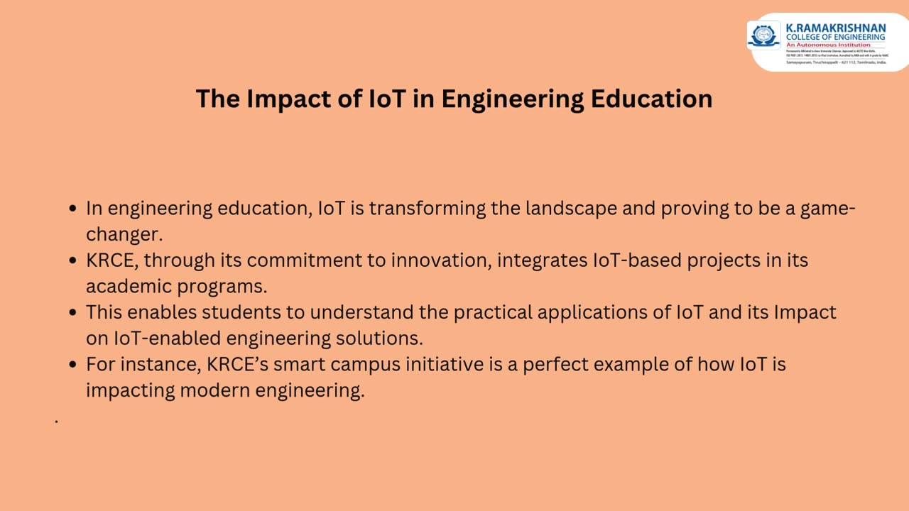 KRCE: The Impact of IoT on Modern Engineering Connectivity