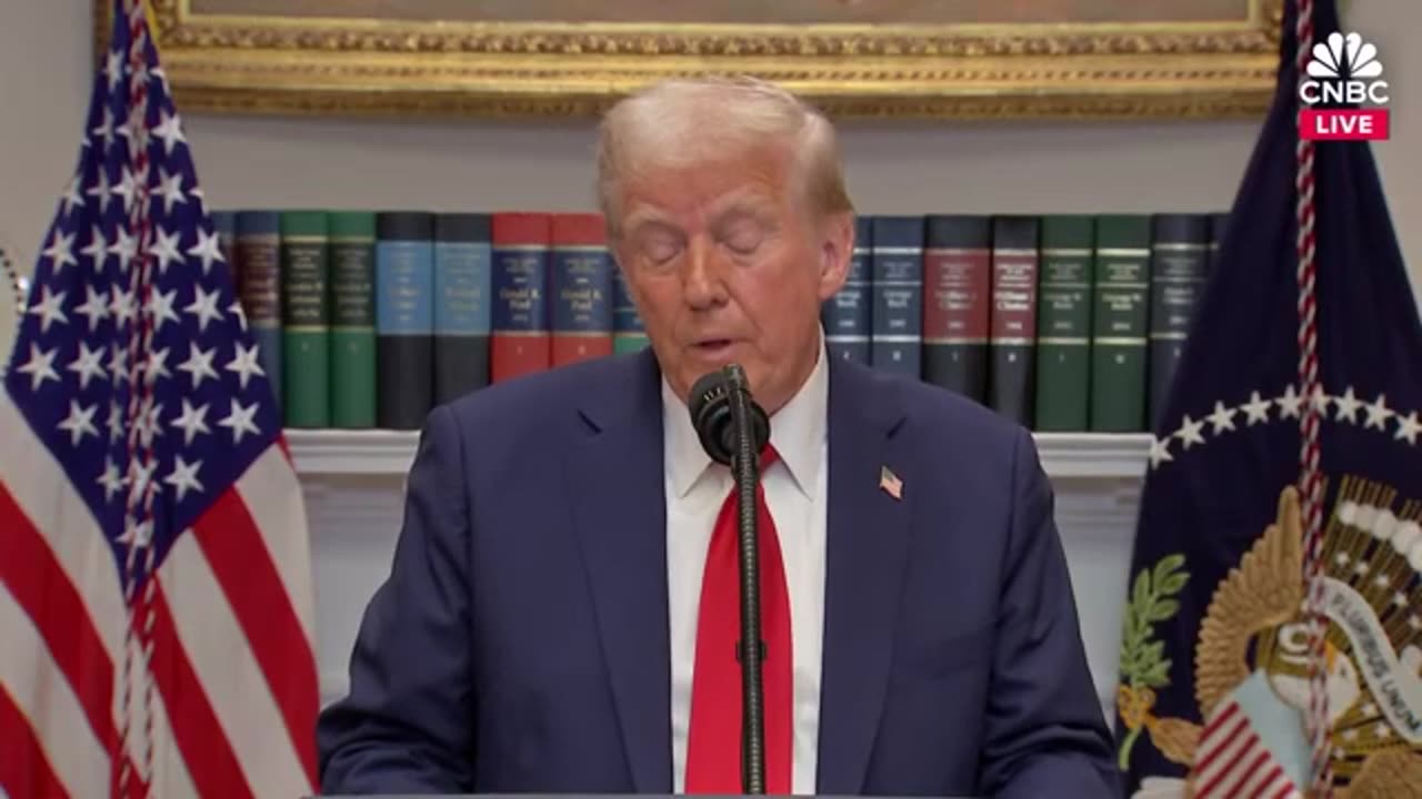 President Donald Trump announces AI infrastructure investment
