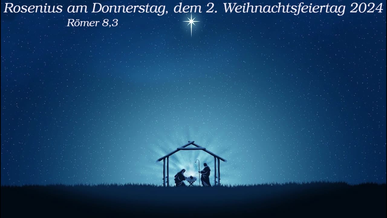 Rosenius am Donnerstag, dem 2. Weihnachtsfeiertag 2024 zu Römer 8,3