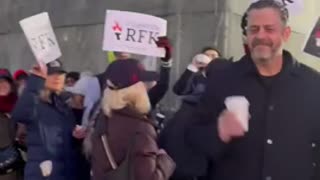 RFK Jr. supporters start to line up outside of his first confirmation hearing!