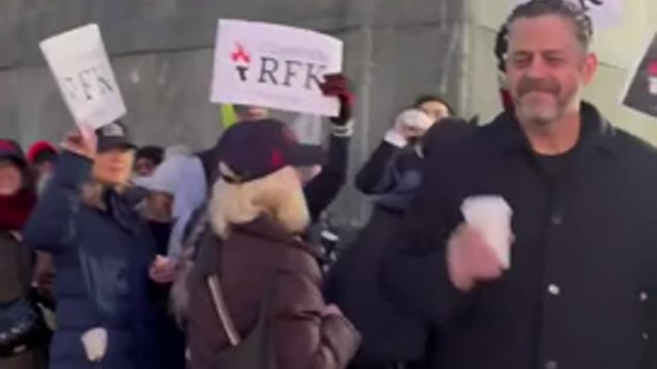 RFK Jr. supporters start to line up outside of his first confirmation hearing!