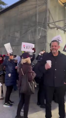 RFK Jr. supporters start to line up outside of his first confirmation hearing!