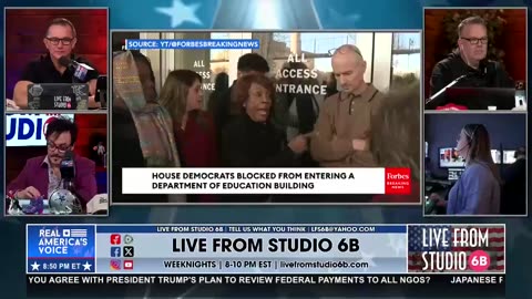 MAD MAXINE FURIOUS AFTER BEING LOCKED OUT OF DEPT. OF EDUCATION