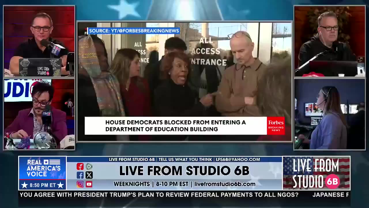 MAD MAXINE FURIOUS AFTER BEING LOCKED OUT OF DEPT. OF EDUCATION