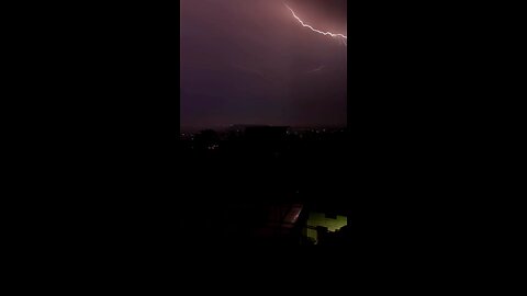 beautiful thunder at night