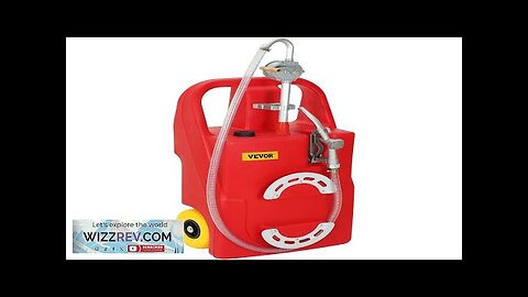 VEVOR Fuel Caddy 25 Gallon Portable Fuel Storage Tank On-Wheels with Manuel Review