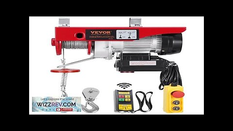 VEVOR Electric Hoist Crane Winch 440 lbs 328 ft Wireless & 14 Review