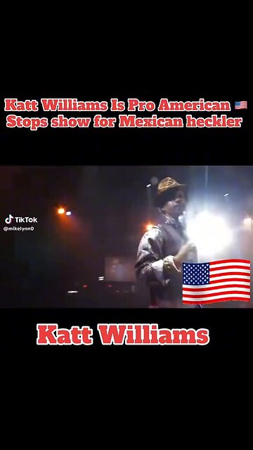 Kat Willians goes off on a heckler in the audience. 🤣🤣🤣 USA! 🇺🇸🇺🇸🇺🇸