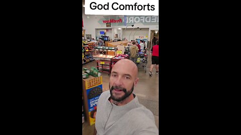 God comforts.