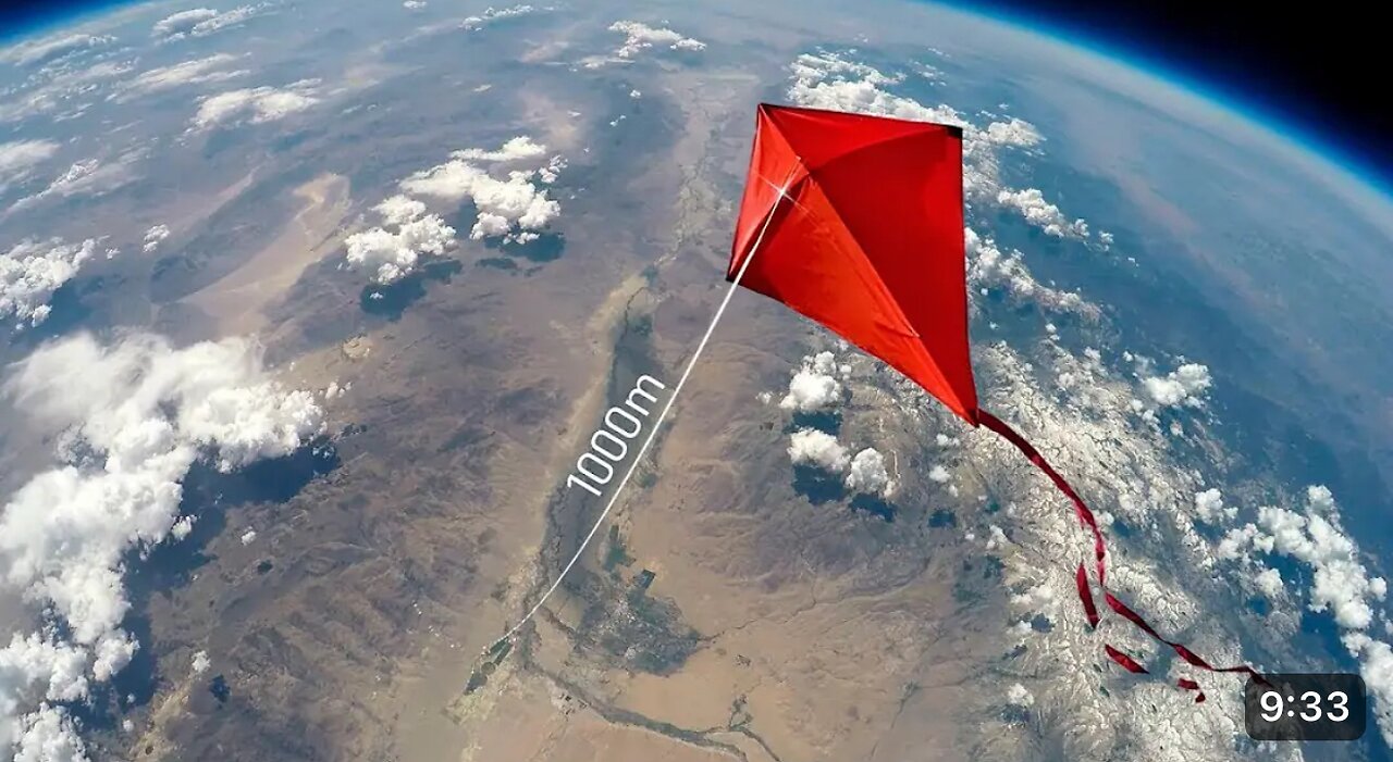 Fly kite to 1000 m