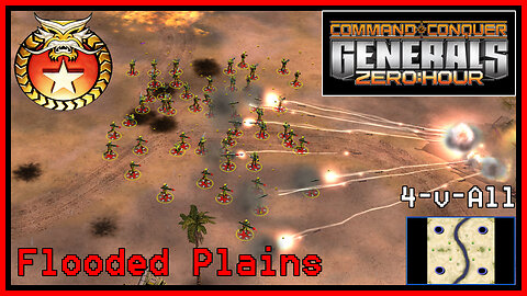 C&C Generals Zero Hour | Infantry General | 4-for-All | Flooded Plains