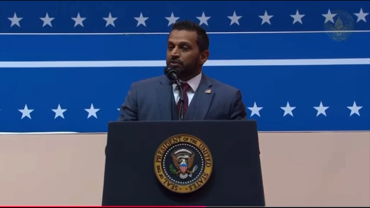 Kash Patel speech during Inauguration Parade 2025