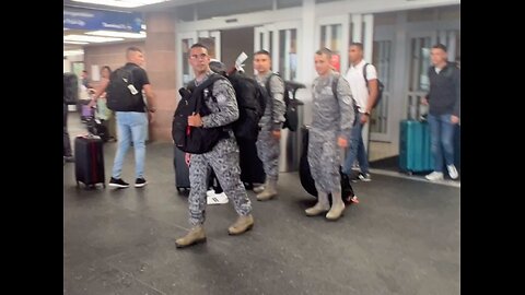 Colombian military soldiers at SA airport asked them what they were doing here.