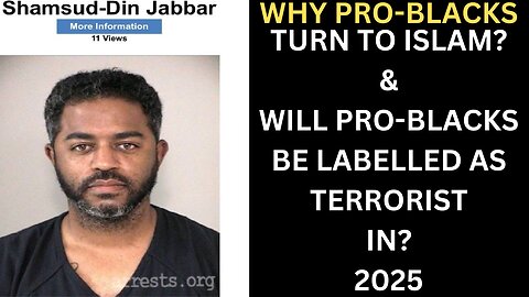 Terrorist Shamsud Din Jabbar Whined About Blacks In Movies, This Proves Pro Blacks Are Terrorists