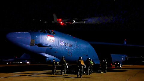 B-52 Bombers Depart for a Mission of Home Defence