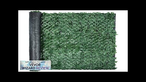 VEVOR Artificial Ivy Privacy Fence Screen 59"x98" Ivy Fence PP Faux Ivy Review