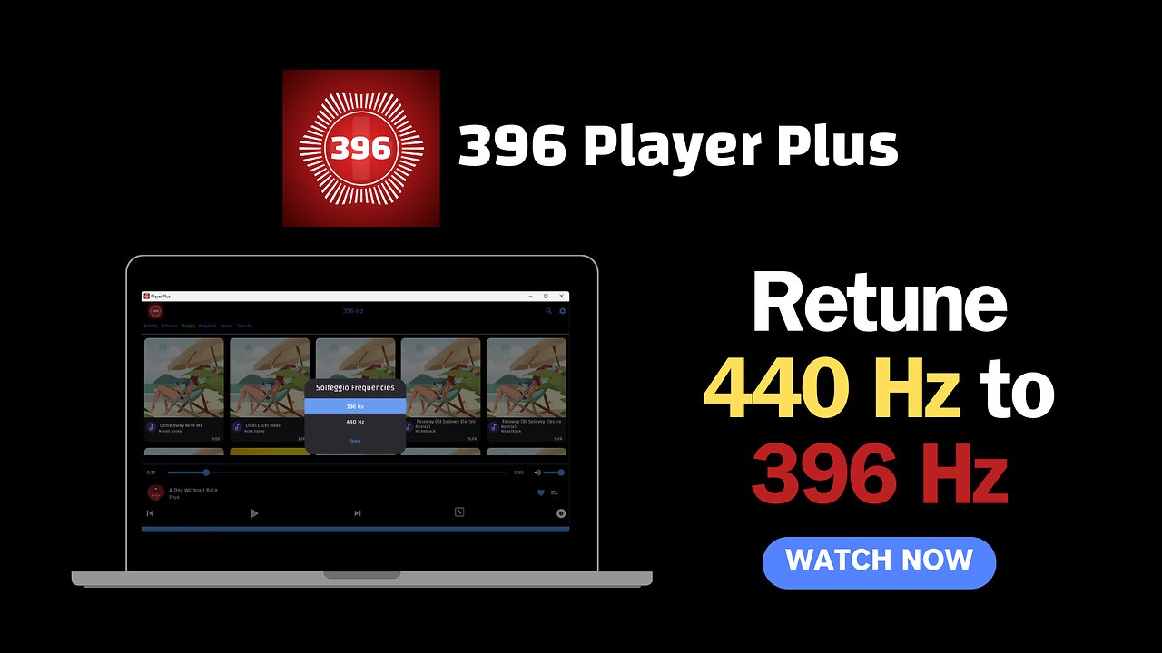 Retune 440 Hz To 396 Hz on Windows