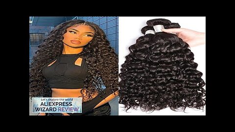 100% Unprocessed Malaysian Remy Human Hair Weave Extensions Wet and Wavy Hair Review