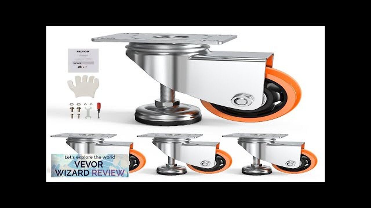 VEVOR Leveling Casters Set of 4 720 lbs Total Load Capacity 3 Review