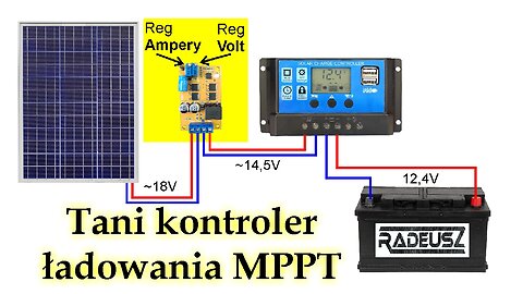 Tani kontroler ładowania, moduł MPPT. Działa!