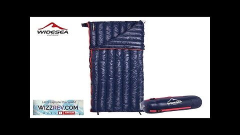 Widesea Camping Ultralight Sleeping Bag Down Waterproof Lazy Bag Portable Storage Review