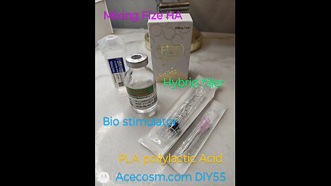 Mixing Fize HA Bio stimulator Hybrid filler Acecosm.com DIY55