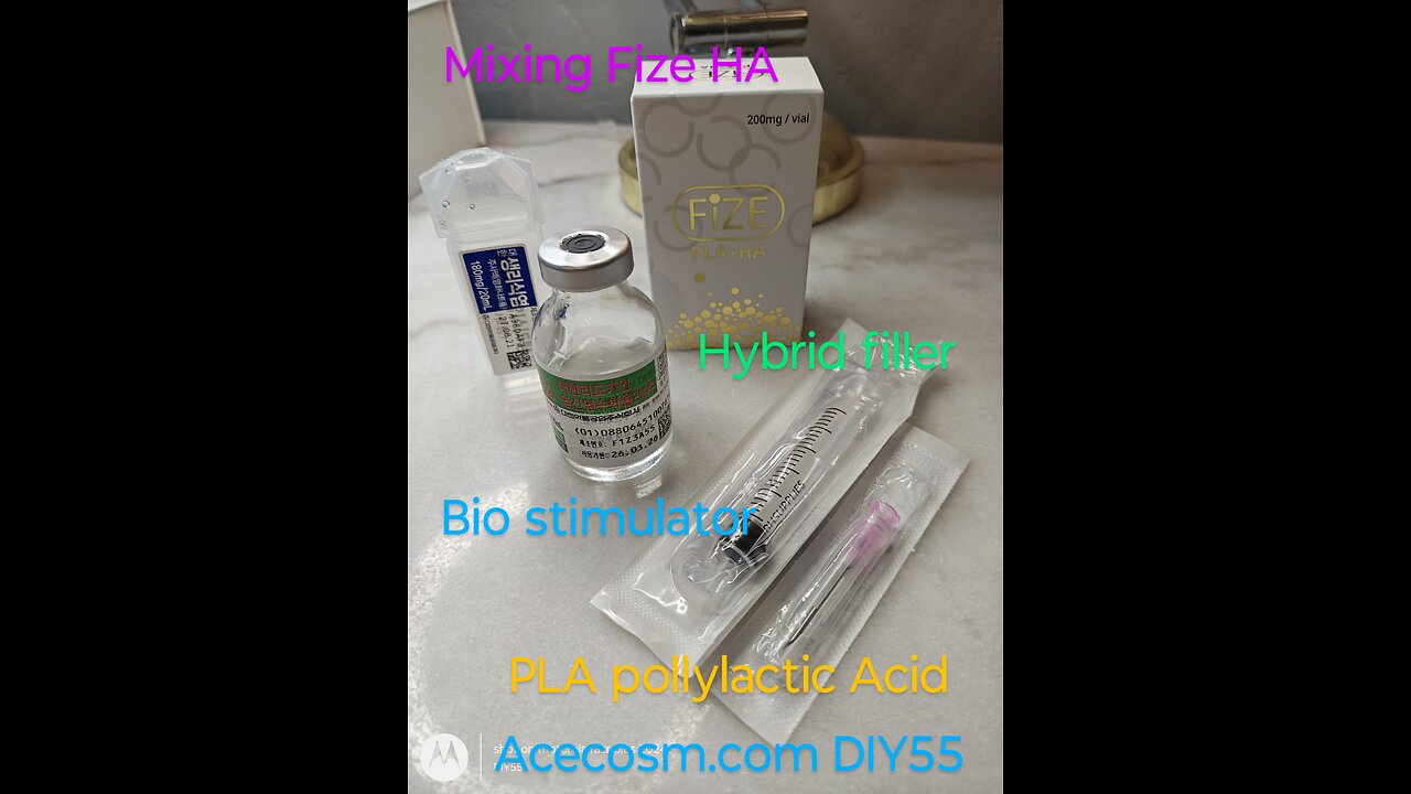 Mixing Fize HA Bio stimulator Hybrid filler Acecosm.com DIY55