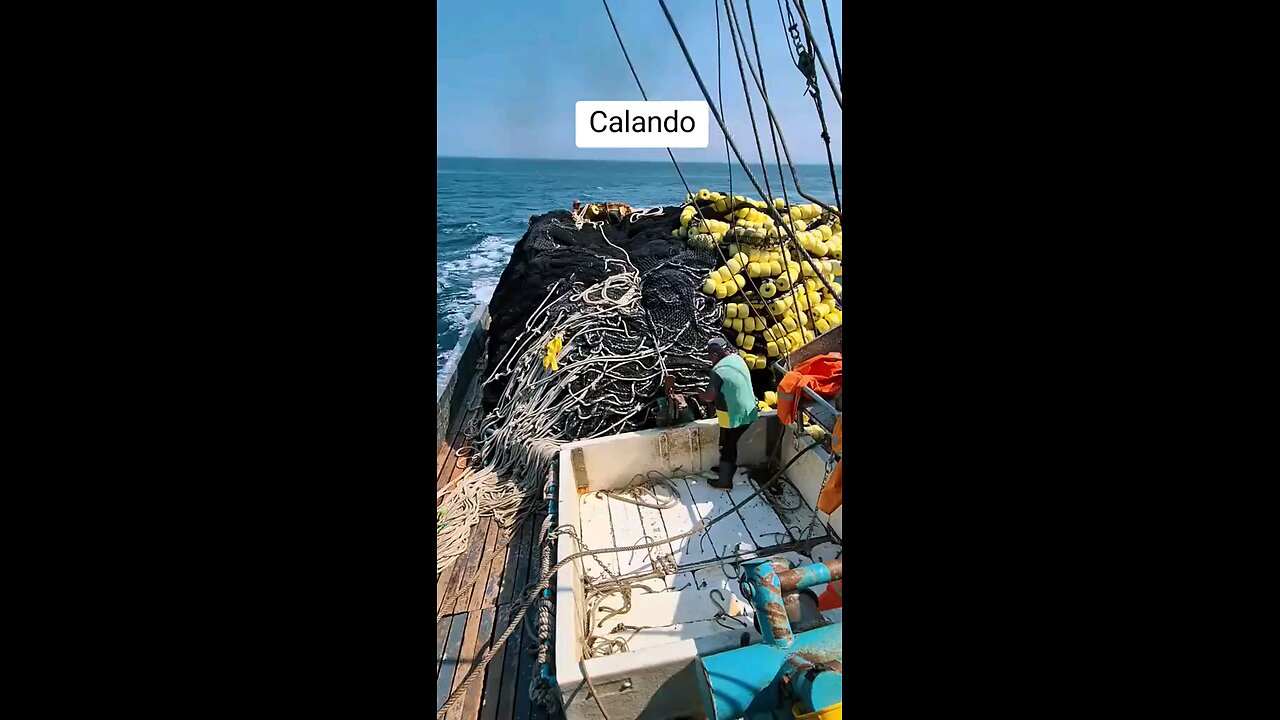 "Casting a Fishing Net in the Ocean"