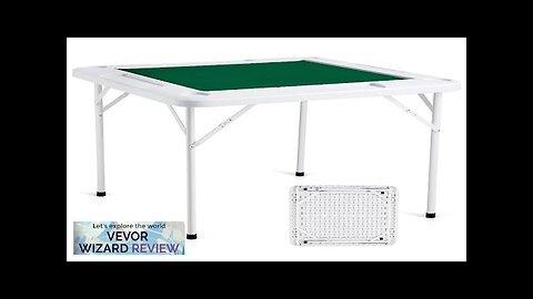 VEVOR Mahjong Table 4 Player Folding Card Table & Table Mat Cup Review