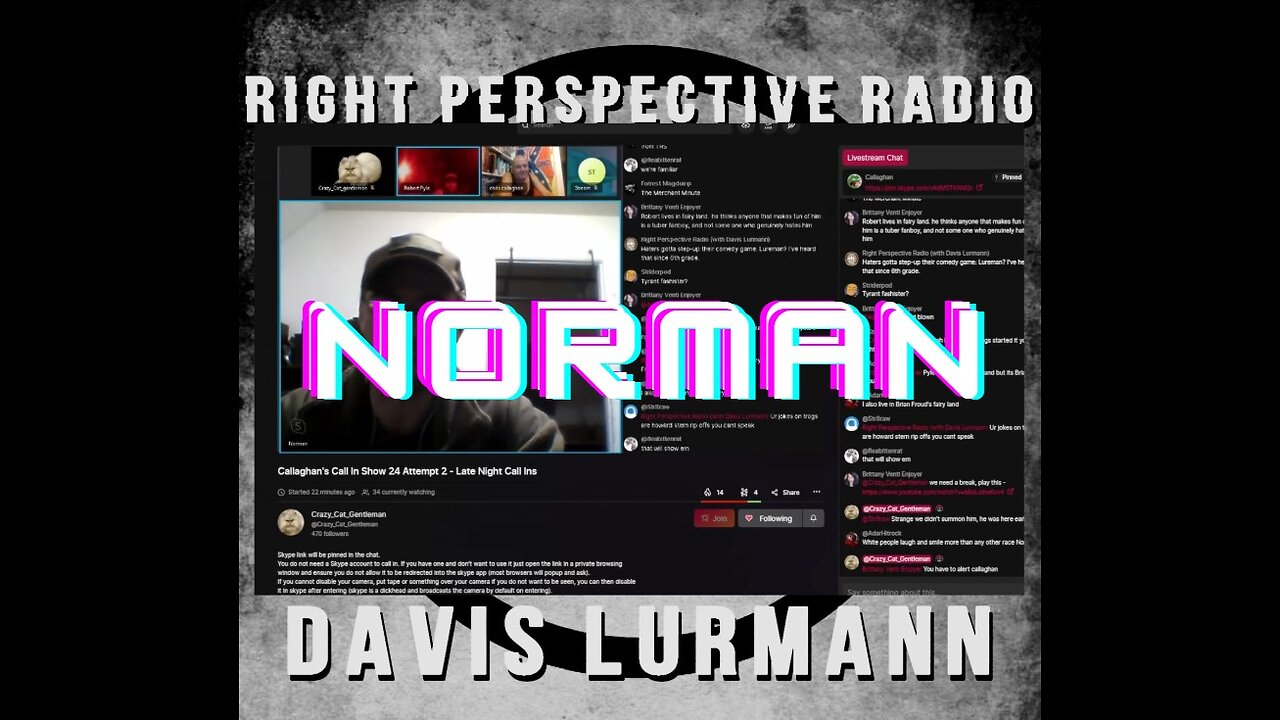 'Right Perspective Radio' Davis Lurmann [TH-F] #238 03-06-2025 [Norman on last Callahan/CCG]