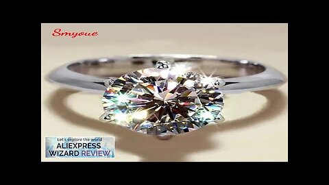 Smyoue GRA Certified 1-5CT Moissanite Ring VVS1 Lab Diamond Solitaire Ring Review