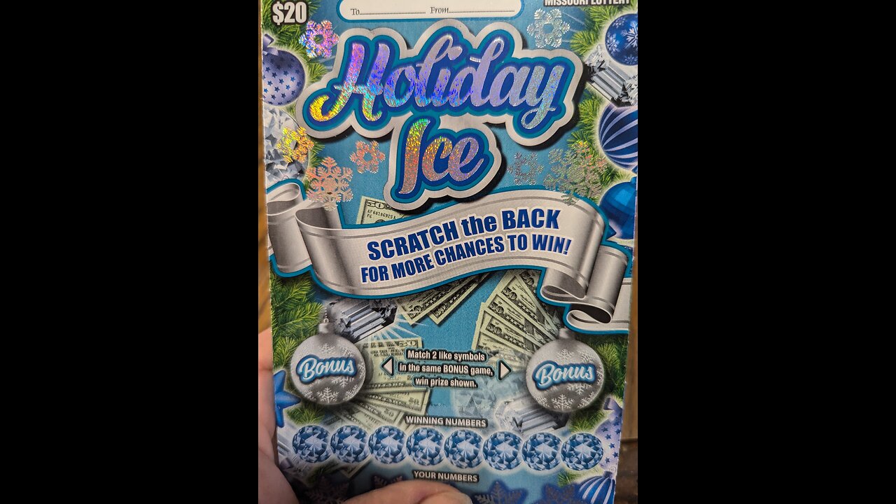 ❄️💰 Holiday Ice $20 Scratch-Off BIG WIN?! 🎄🔥 Scratching for Jackpot! 💵💎