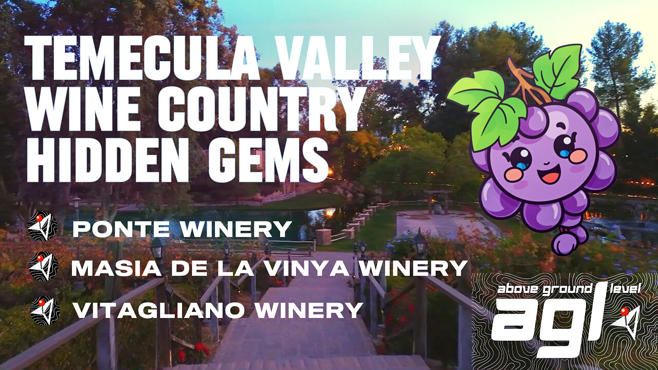 Hidden Gems of Temecula Valley: Aerial Wine Country Journey | AGL: Ponte, Masia, Vitagliano Drone