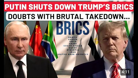 Watch: Putin Laughs Off Trump’s BRICS Panic? Russian President Schools West With Fiery Statement