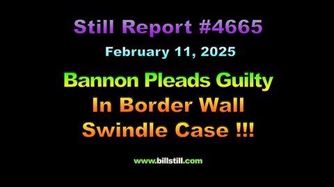 Bannon Pleads Guilty in Border Wall Swindle Case, 4665