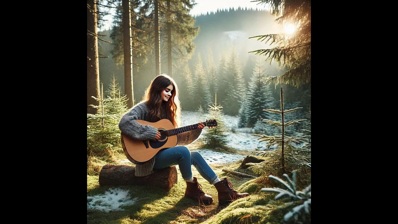 New Year Serenade: Guitar Melodies in a Winter Forest