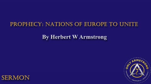 Prophecy- Nations of Europe to Unite