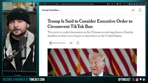 Trump Plans Executive Order To SAVE TIKTOK, TikTok Will Shut Itself Down Instead Of Divesting China