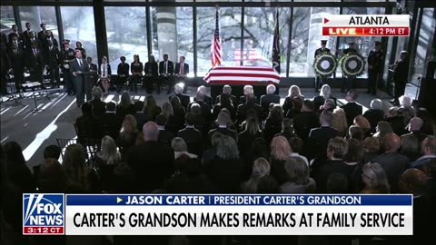 Jason Carter pays tribute to his grandfather at Atlanta service