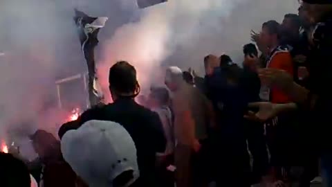 OFI Crete vs Panathinaikos madness in the stands (throwback 2010)