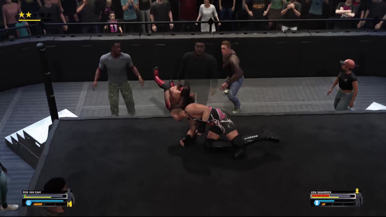 WWE 2K25 - Underground Match for the Hardcore Championship - RVD VS Ken Shamrock