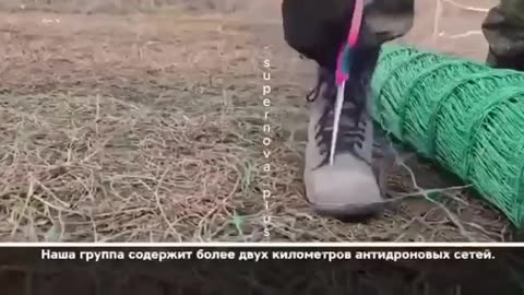 Russia's new tactic: Netting over roads to protect against drones