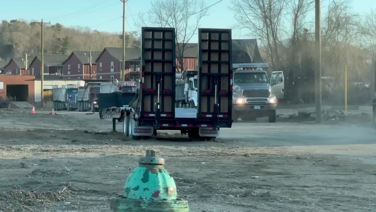 ABSOLUTELY MASSIVE ARMY OF DUMP TRUCKS IN WESTERN NORTH