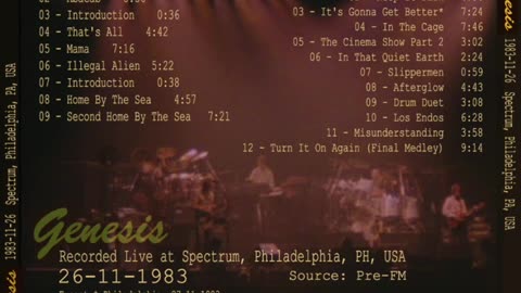 Genesis - Live - 1983.11.26 - Philadelphia