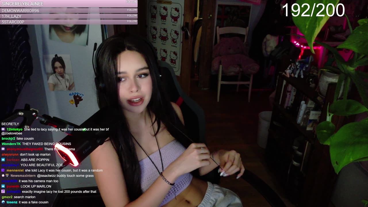 zoelovebee talks about Lacy and Darla Claire (future FaZe Lacy girlfriend)
